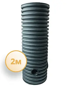 Дренажный колодец d500 h2000 с черной крышкой (отводы 110 мм) 1